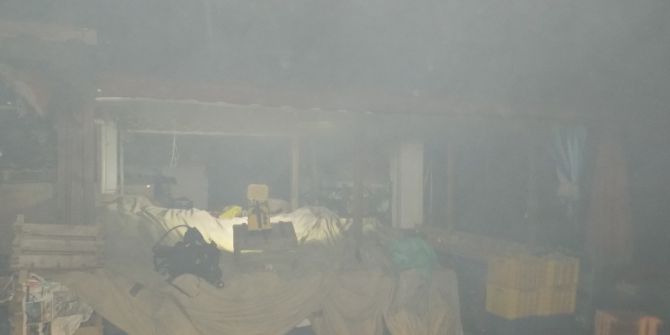 Karacasu’da Belediye İş Hanında Yangın