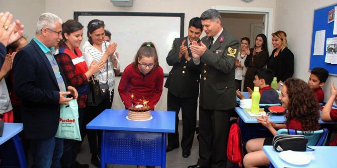 Muğla Jandarmasından Şehit Kızına Sürpriz Doğum Günü