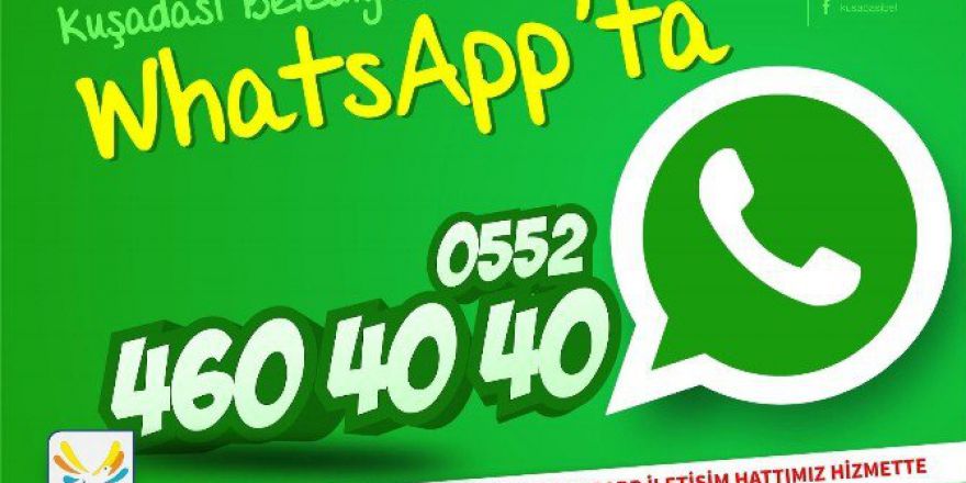 Kuşadası Belediyesi Watsapp’ta