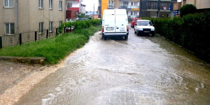 Bilecik’te Sağanak Yağmur Etkili Oldu