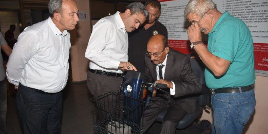 Nazilli’de 19. Üç Tekerlekli Akülü Motosiklet Yerine Ulaştı