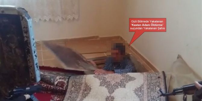 ‘Adam Öldürmekten’ Aranan Şahıs Gizli Bölmede Yakalandı