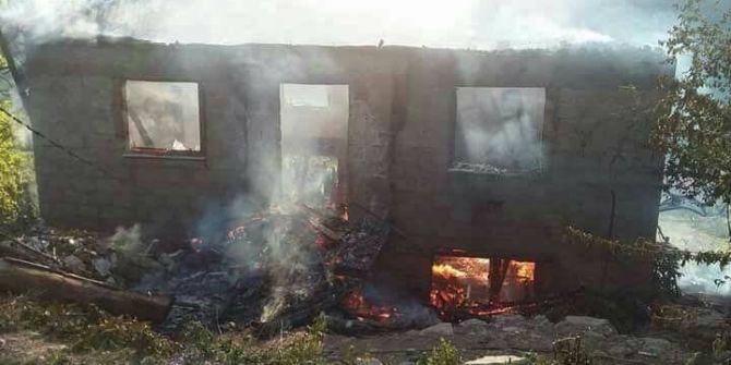 Kastamonu’da Yangında Bir Ev Kullanılamaz Hale Geldi