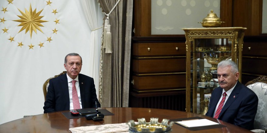 Cumhurbaşkanı Erdoğan Başbakan Yıldırım’ı Kabul Etti