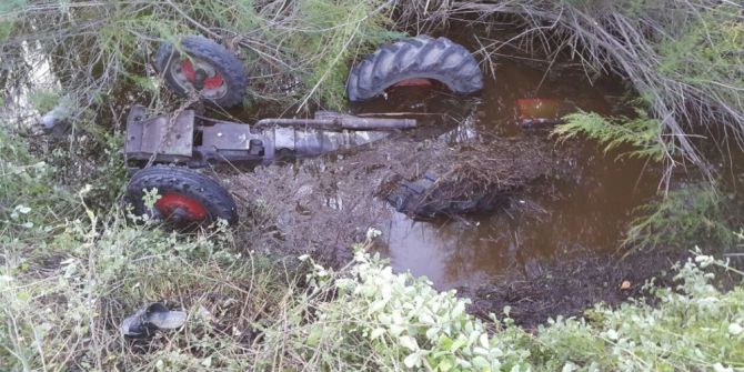 Muğla’da Traktör Sulama Kanalına Devrildi: 1 Ölü