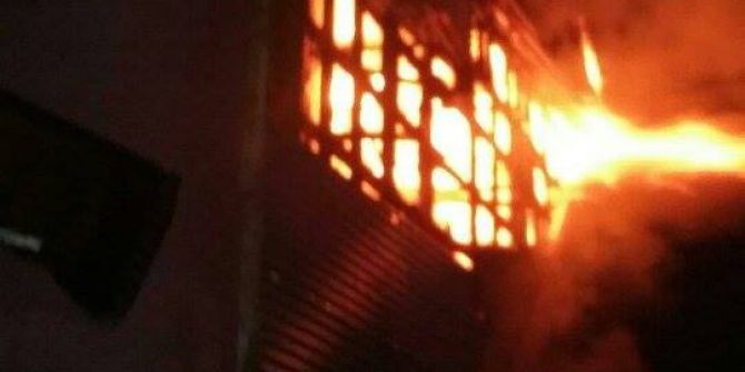 Emekli Güvenlik Korucunun Evinde Korkutan Yangın