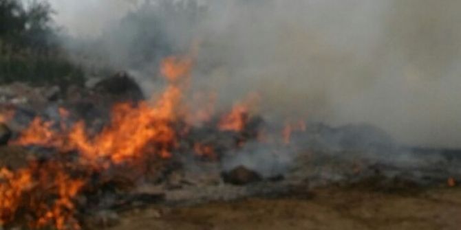 Hıdırellez Bitti Çöpleri Yandı