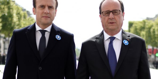 Hollande Ve Macron Yan Yana