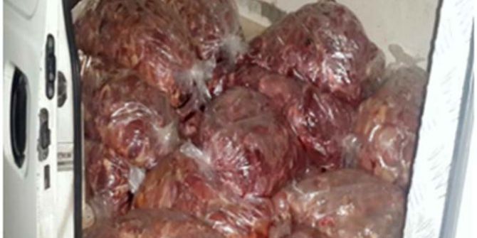 Kilis’te, Kokmuş Tavuk Eti Ele Geçirildi