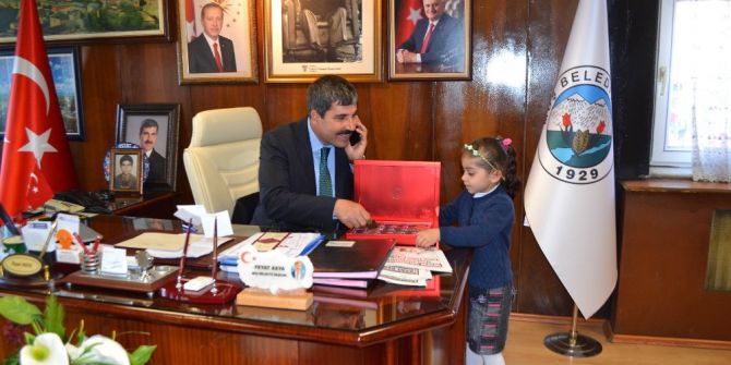 Miniklerden Başkan Asya’ya Teşekkür Ziyareti