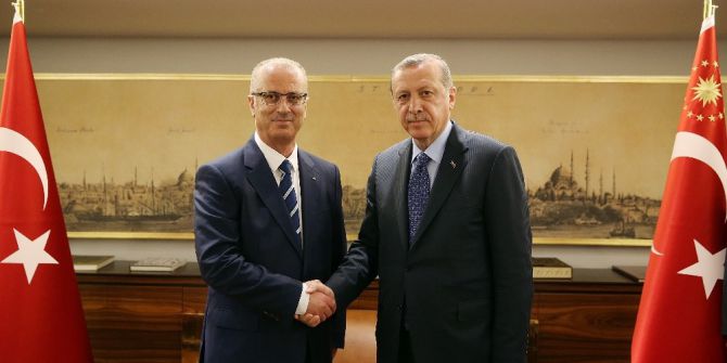 Cumhurbaşkanı Erdoğan, Filistin Başbakanı Hamdallah’ı Kabul Etti