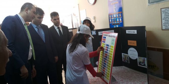 İnallı Ortaokulunda Tubitak Bilim Fuarı Düzenlendi