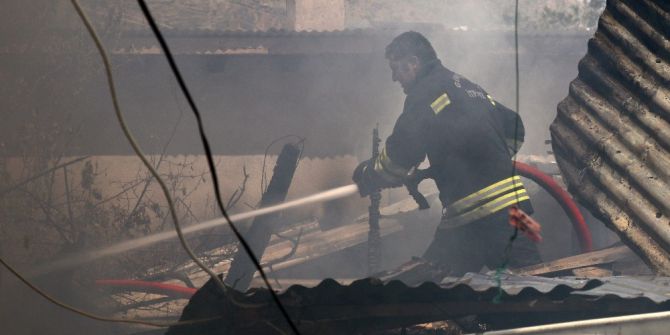 Gümüşhane’de Yangın
