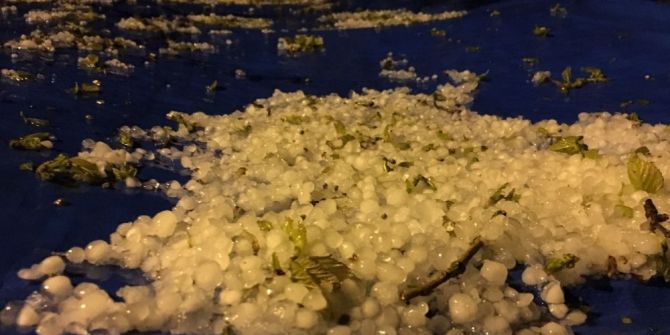 Sinop’ta Dolu Yağışı