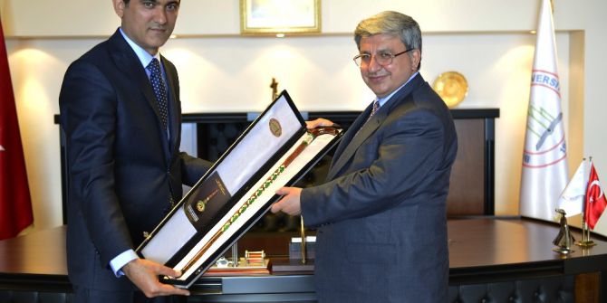 Güngör, Rektör Mahmut Özer’i Ziyaret Etti