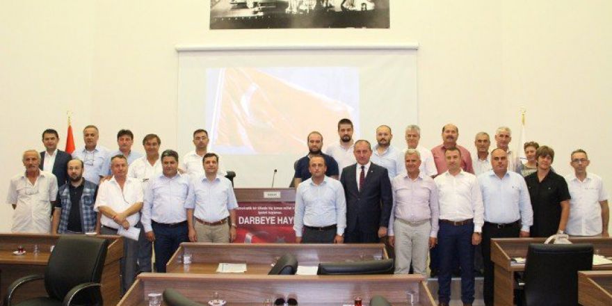 Biga Belediye Meclisinden Darbe Girişimine Karşı Ortak Tepki