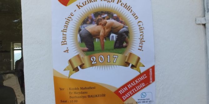 Burhaniye’de Kızıklı Güreşleri Cumartesi Günü Yapılacak