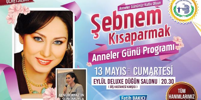 Sanatçı Şebnem Kısaparmak 13 Mayıs’ta Bozüyüklü Hayranlarıyla Buluşacak
