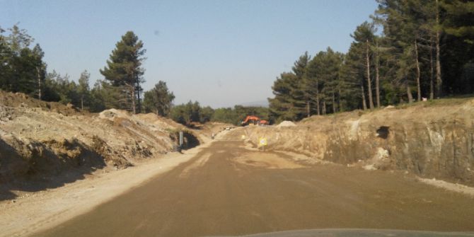 Çile Yolunda İnşaat Hızla Devam Ediyor