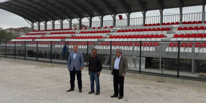 Başkan Şahiner Yeni Stadyumu İnceledi