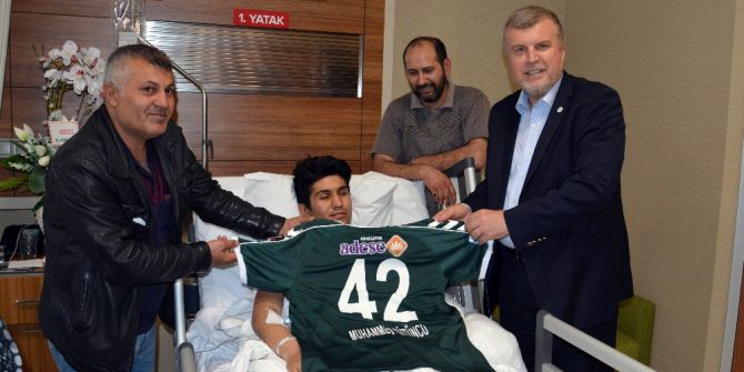 Başkan Şan’dan Yaralanan Konyaspor Taraftarına Ziyaret