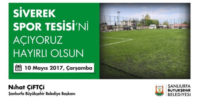 Siverek’te Spor Kompleksi Açılıyor