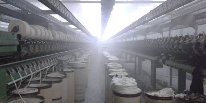 İplik Fabrikasında Korkutan Yangın