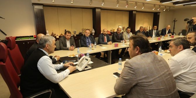 Ak Parti İl Yönetimi Başkan Mustafa Çelik’i Ziyaret Etti