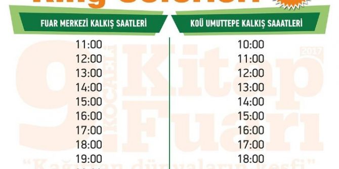 Kitap Fuarına Ücretsiz Ulaşım Sağlanacak