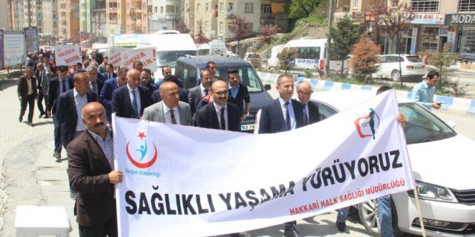 Hakkari’de ‘Sağlık İçin Hareket Et’ Yürüyüşü