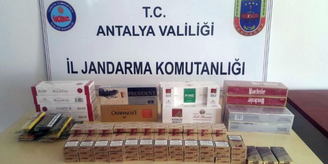Antalya’da Kaçak Sigara Operasyonu