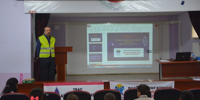 Bozüyük Kent Konseyinden Öğrencilere Afete Hazırlık Ve Afet Haberleşme Eğitimi