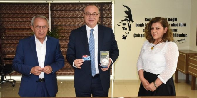 Başkan Ergün De Kartlı Su Sayacı Abonesi Oldu