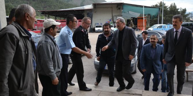 Başkan Vergili’den Sebze Ve Meyve Hali Esnafına Ziyaret