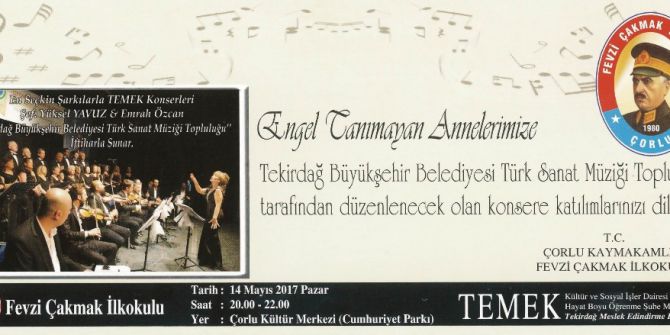 Engel Tanımayan Anneler İçin Konser