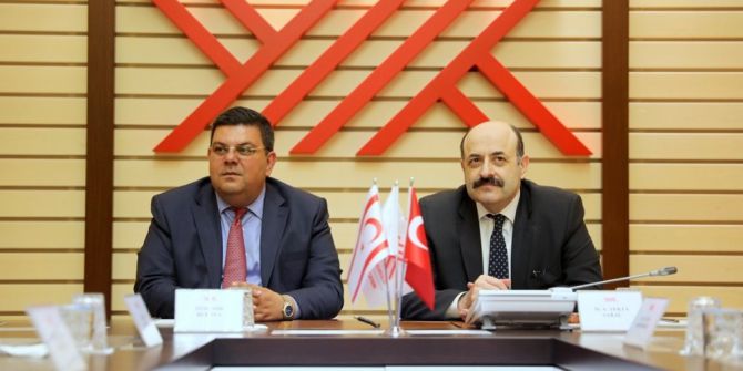 Yök Başkanı Saraç, Kktc Milli Eğitim Ve Kültür Bakanı Berova İle Bir Araya Geldi