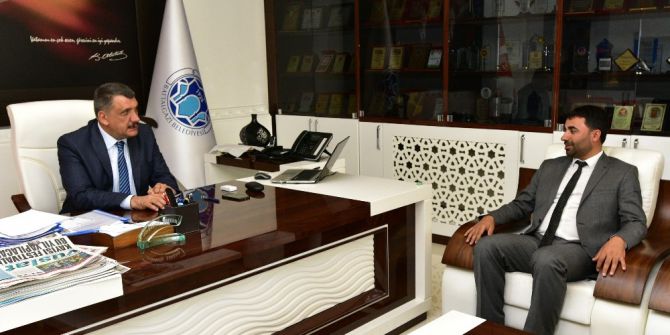 Mhp Battalgazi İlçe Başkanı Mesut Samanlı İlk Ziyaretini Başkan Gürkan’a Yaptı