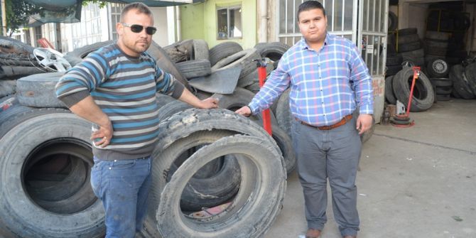 Lastik Şişirirken Canından Oluyordu