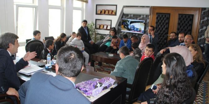 Öğrencilerden Pınarbaşı Belediye Başkanı Ataş’a Ziyaret