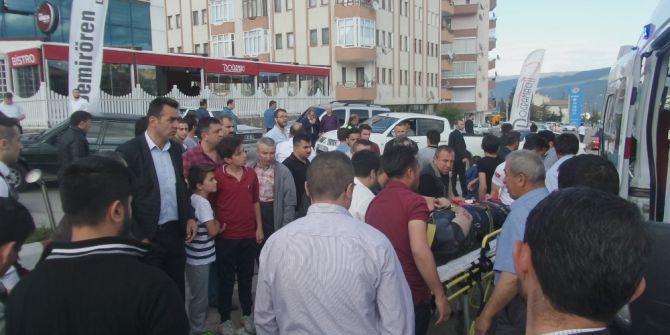 Tosya’da Motosiklet Kazası 1 Yaralı