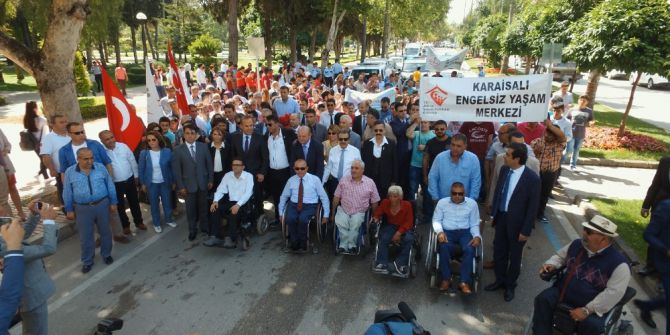 Başkan Sözlü Engelli Farkındalığı İçin Yürüdü