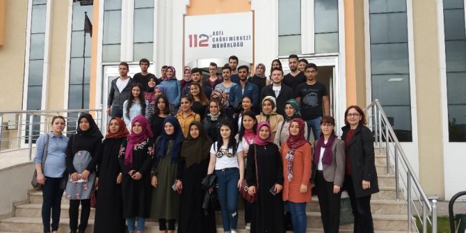 Düzce Üniversitesi Öğrencilerinin 112 Çağrı Merkezi Ziyaretleri Devam Ediyor