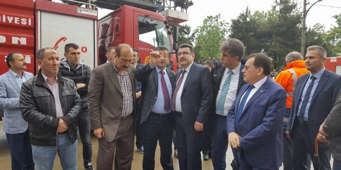 Başkan Genç, Yangın Bölgesinde