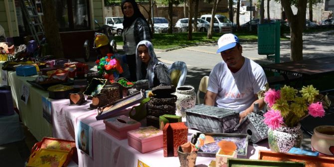 Siverek’te Engelliler Sergi Açtı