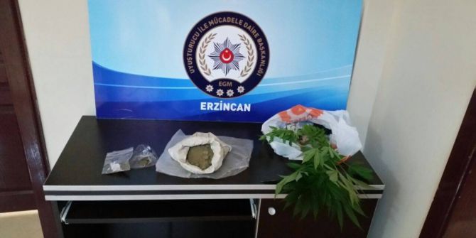 Erzincan’da Uyuşturucu Operasyonu