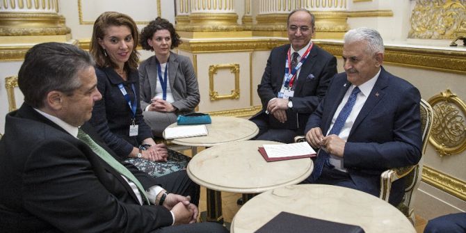 Yıldırım, Almanya Dışişleri Bakanı Gabriel İle Görüştü