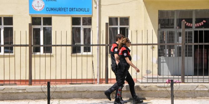 Edirne’de Okul Çevrelerine Sıkı Denetim