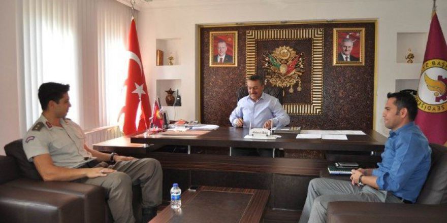 Üsteğmen Burak Çelik’ten, Başkan Tutal’a Ziyaret