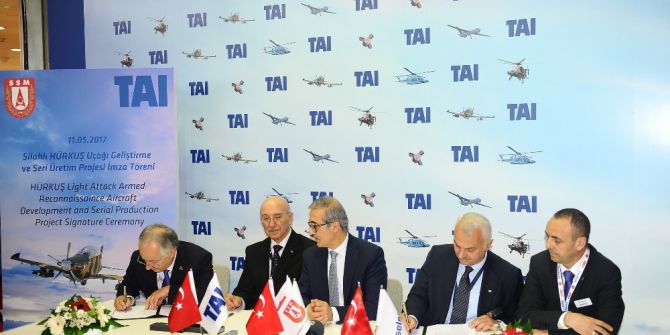 Silahlı Hürkuş Uçağı Geliştirme Ve Seri Üretim Projesi Tusaş Standında İmzalandı