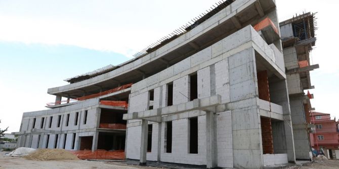 Pamukkale Belediyesi Sağlık Kompleksinin Kaba İnşaatı Tamamlandı